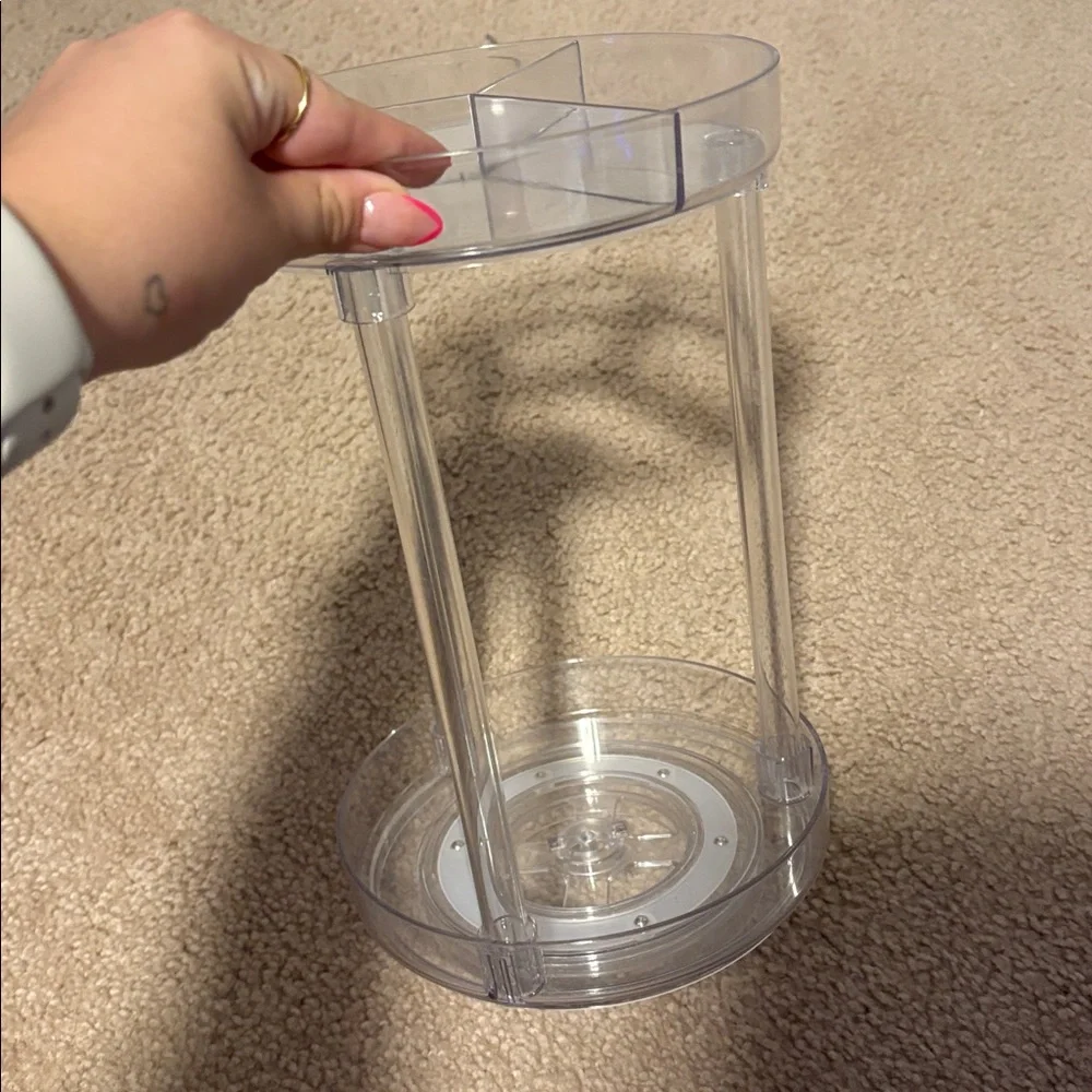 Clear Acrylic Rotating Organizer